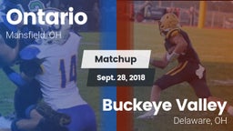 Matchup: Ontario vs. Buckeye Valley  2017