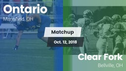 Matchup: Ontario vs. Clear Fork  2018