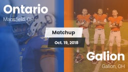Matchup: Ontario vs. Galion  2017