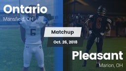 Matchup: Ontario vs. Pleasant  2018