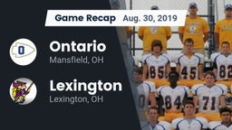 Recap: Ontario  vs. Lexington  2019