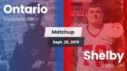 Matchup: Ontario vs. Shelby  2019