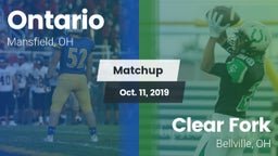 Matchup: Ontario vs. Clear Fork  2019