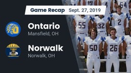 Recap: Ontario  vs. Norwalk  2019