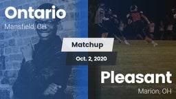 Matchup: Ontario vs. Pleasant  2020