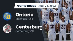 Recap: Ontario  vs. Centerburg  2023