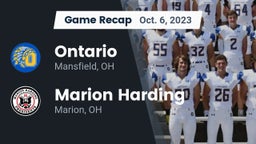 Recap: Ontario  vs. Marion Harding  2023