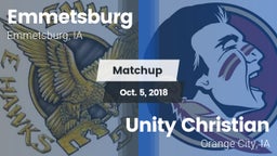 Matchup: Emmetsburg vs. Unity Christian  2018