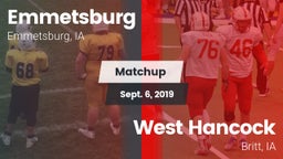 Matchup: Emmetsburg vs. West Hancock  2019
