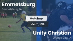 Matchup: Emmetsburg vs. Unity Christian  2019