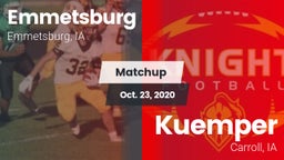 Matchup: Emmetsburg vs. Kuemper  2020