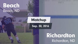 Matchup: Beach vs. Richardton 2016