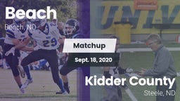 Matchup: Beach vs. Kidder County  2020