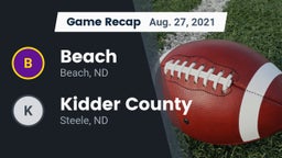 Recap: Beach  vs. Kidder County  2021