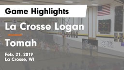La Crosse Logan vs Tomah  Game Highlights - Feb. 21, 2019