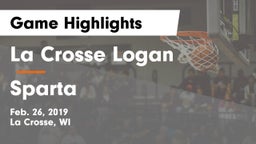 La Crosse Logan vs Sparta  Game Highlights - Feb. 26, 2019