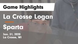 La Crosse Logan vs Sparta  Game Highlights - Jan. 31, 2020