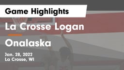 La Crosse Logan vs Onalaska  Game Highlights - Jan. 28, 2022