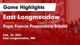 East Longmeadow  vs Pope Francis Preparatory School Game Highlights - Feb. 10, 2022
