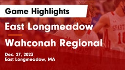 East Longmeadow  vs Wahconah Regional  Game Highlights - Dec. 27, 2023