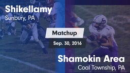 Matchup: Shikellamy vs. Shamokin Area  2016