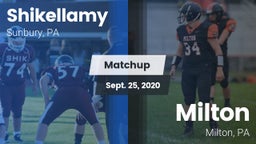 Matchup: Shikellamy vs. Milton  2020