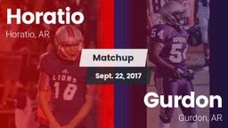 Matchup: Horatio vs. Gurdon  2017