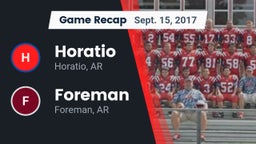Recap: Horatio  vs. Foreman  2017