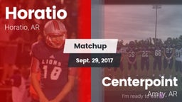 Matchup: Horatio vs. Centerpoint  2017