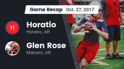 Recap: Horatio  vs. Glen Rose  2017