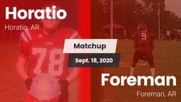 Matchup: Horatio vs. Foreman  2020