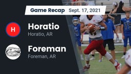 Recap: Horatio  vs. Foreman  2021