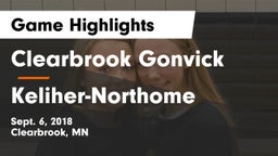 Clearbrook Gonvick  vs Keliher-Northome Game Highlights - Sept. 6, 2018