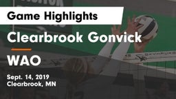 Clearbrook Gonvick  vs WAO Game Highlights - Sept. 14, 2019