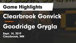 Clearbrook Gonvick  vs Goodridge Grygla Game Highlights - Sept. 14, 2019