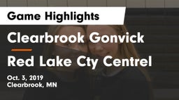 Clearbrook Gonvick  vs Red Lake Cty Centrel Game Highlights - Oct. 3, 2019