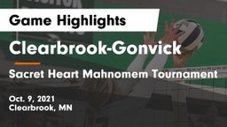 Clearbrook-Gonvick  vs Sacret Heart Mahnomem Tournament Game Highlights - Oct. 9, 2021