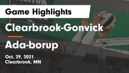 Clearbrook-Gonvick  vs Ada-borup Game Highlights - Oct. 29, 2021