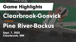 Clearbrook-Gonvick  vs Pine River-Backus  Game Highlights - Sept. 7, 2023