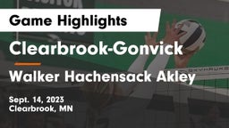 Clearbrook-Gonvick  vs Walker Hachensack Akley Game Highlights - Sept. 14, 2023