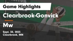 Clearbrook-Gonvick  vs Mw Game Highlights - Sept. 30, 2023
