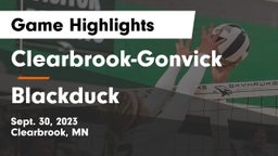 Clearbrook-Gonvick  vs Blackduck Game Highlights - Sept. 30, 2023