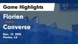 Florien  vs Converse  Game Highlights - Nov. 19, 2020