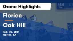 Florien  vs Oak Hill  Game Highlights - Feb. 23, 2021