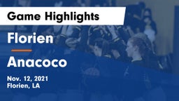 Florien  vs Anacoco Game Highlights - Nov. 12, 2021