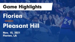 Florien  vs Pleasant Hill  Game Highlights - Nov. 15, 2021