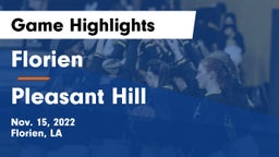Florien  vs Pleasant Hill  Game Highlights - Nov. 15, 2022
