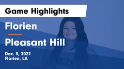 Florien  vs Pleasant Hill  Game Highlights - Dec. 5, 2022