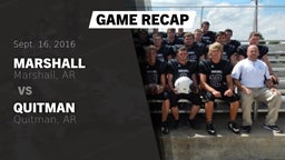 Recap: Marshall  vs. Quitman  2016