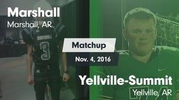 Matchup: Marshall vs. Yellville-Summit  2016